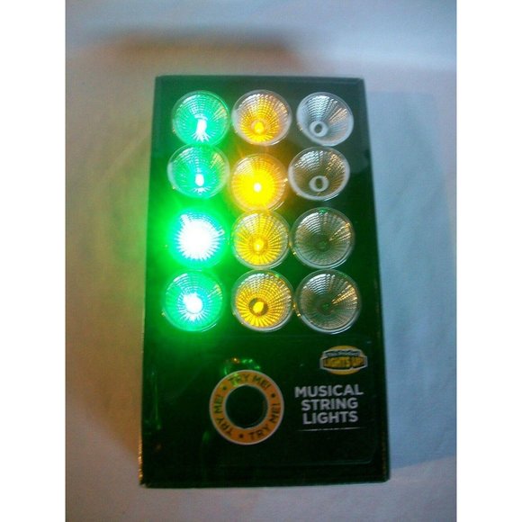 Halloween Color Musical Strobe String Lights 12 Halloween Decoration Decor - Picture 2 of 3